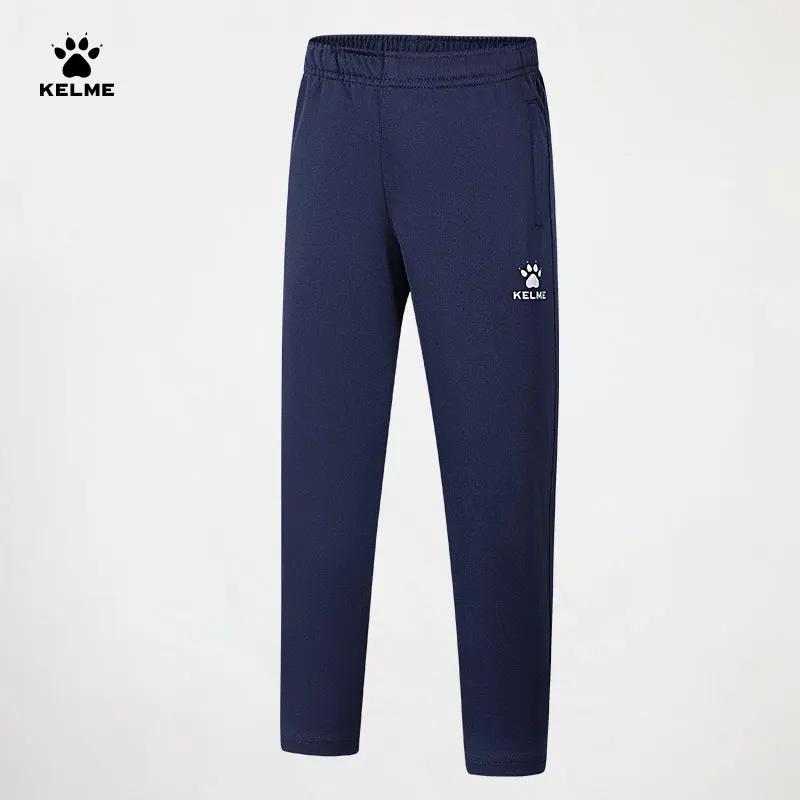 Kelme pantalon droit tricoté personnalisé pour enfants course en plein air pantalon de sport polyval
