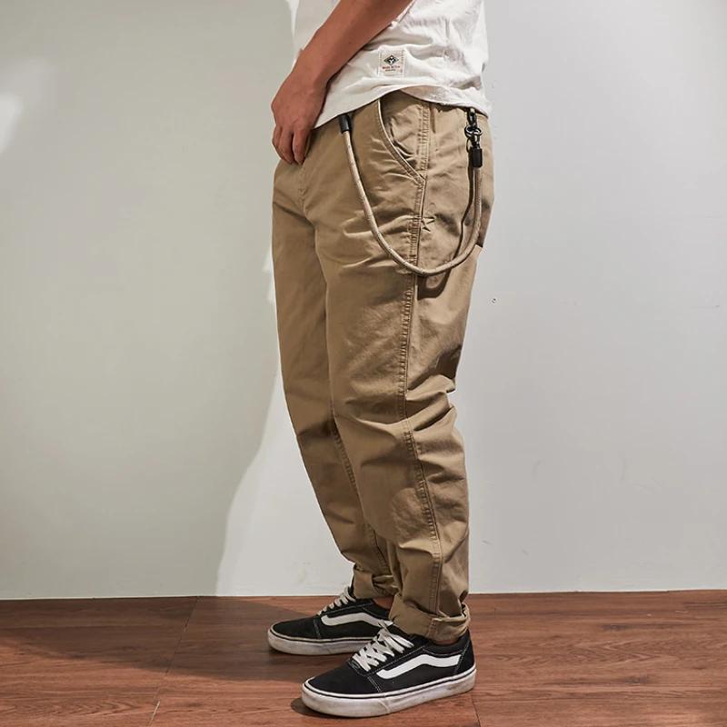 Salopette de Marque Japonaise Rétro pour Homme, Pantalon Droit, Ample, Décontracté, Pieds Coniques,