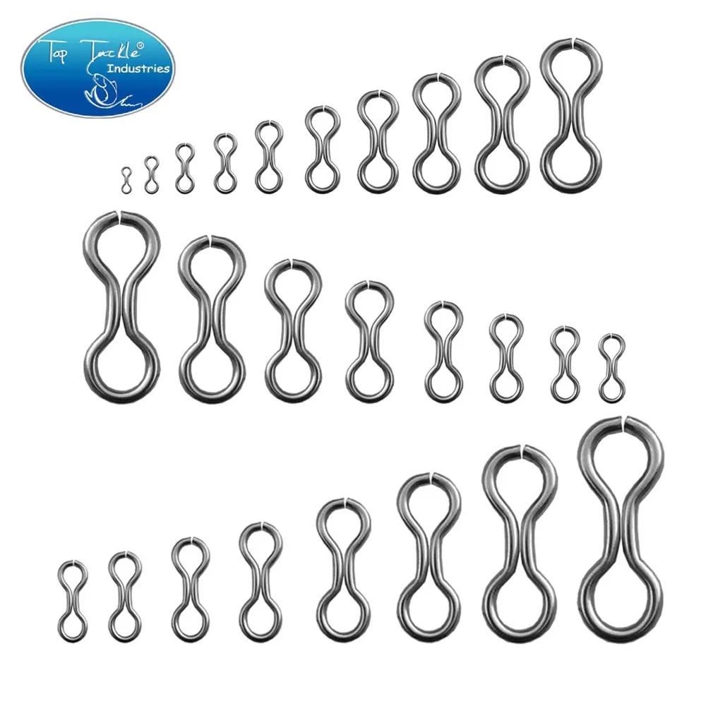 CF leurre appât dur 1 ~ 30 taille bricolage en acier inoxydable 8 noeud anneau personnalisable artic