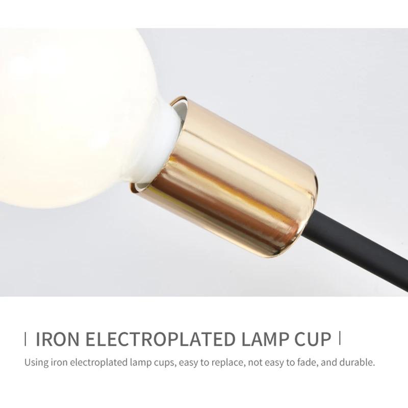 Rétro industriel en fer forgé matériel 6 têtes LED plafonnier maison Luminaire moderne salon lumière