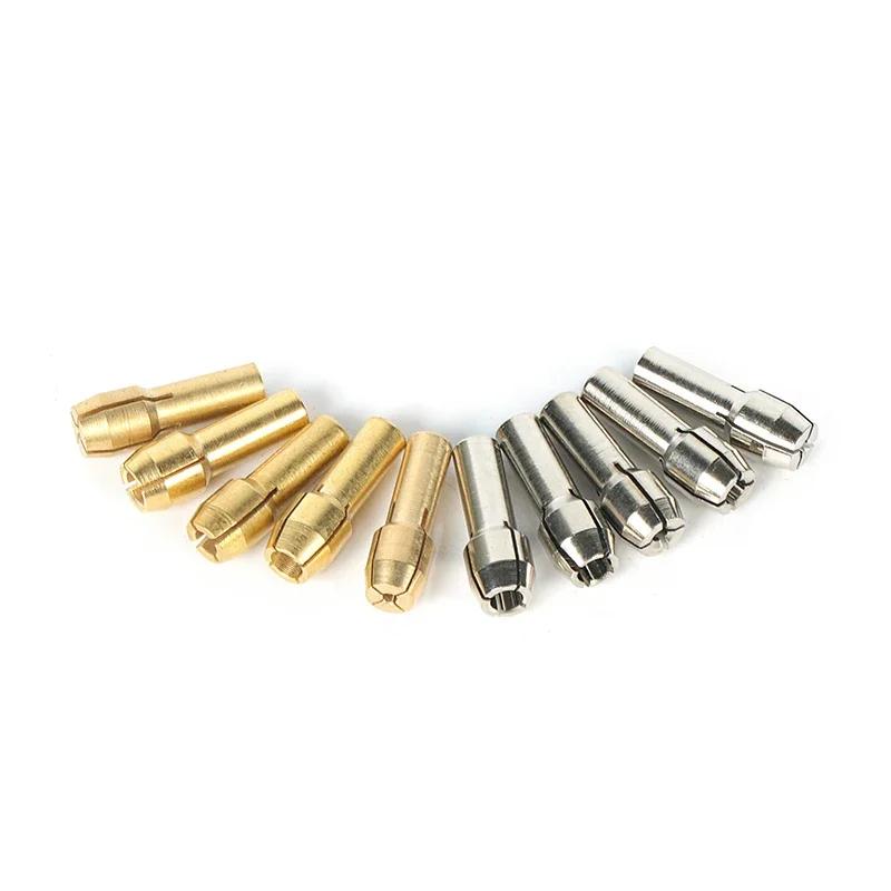 10 pièces Dremel Mini mandrins de forage perceuse 1.0mm-3.2mm adaptateur de mandrin 4.3 tige Micro p