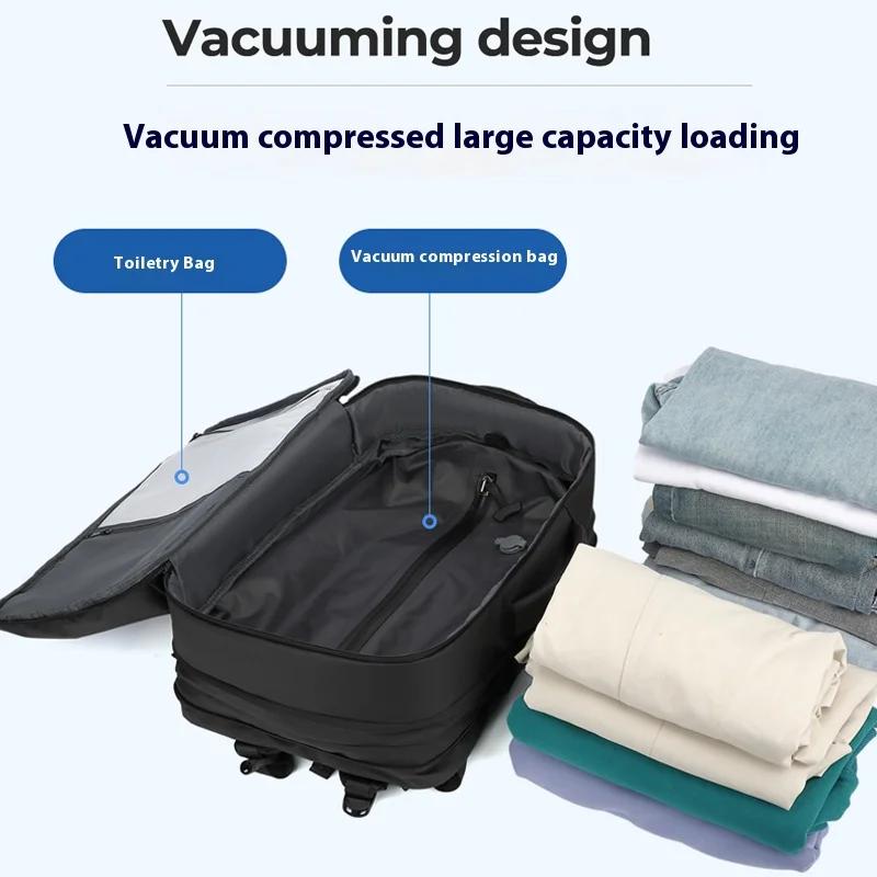 Sac à dos de compression sous vide pour hommes, sac à dos extensible à séparation sèche et humide, s