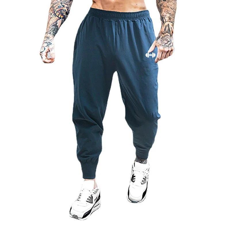 Pantalon de sport ultra fin pour homme, séchage rapide, taille haute, fitness, musculation, entraîne