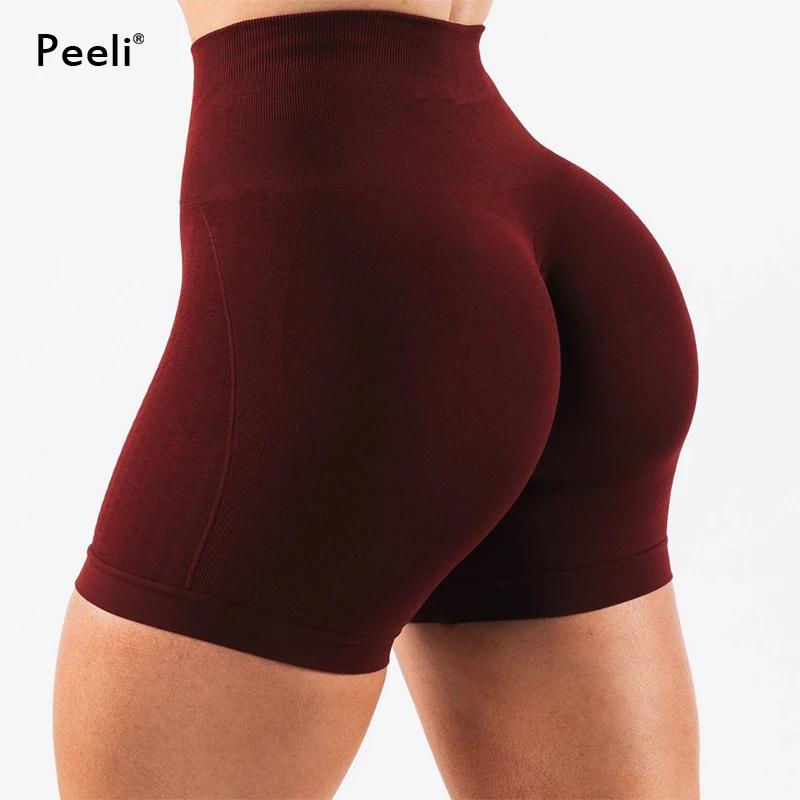 Amplifier le Contour Shorts de sport femmes vêtements Scrunch fesses sans couture Shorts taille haut