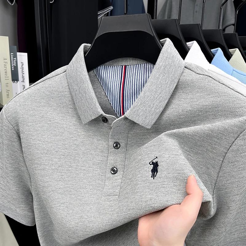 100% coton manches courtes polo shirt Summer New respirant hommes t - shirt marque haut de gamme Pau