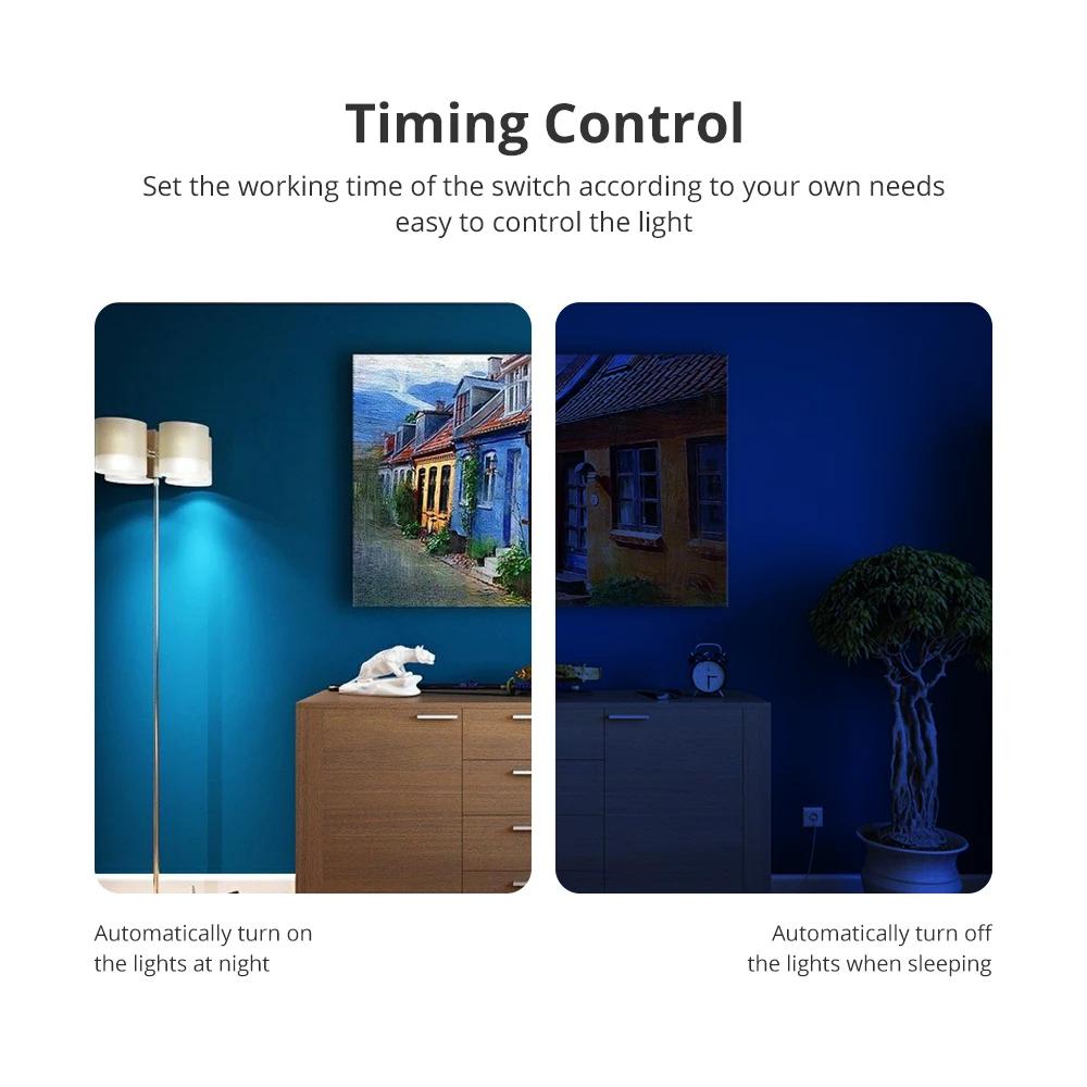 Zemismart-Joli d'éclairage mural Zigbee US, fonctionne avec Tuya Samrt Life Andrea No melon al, minu