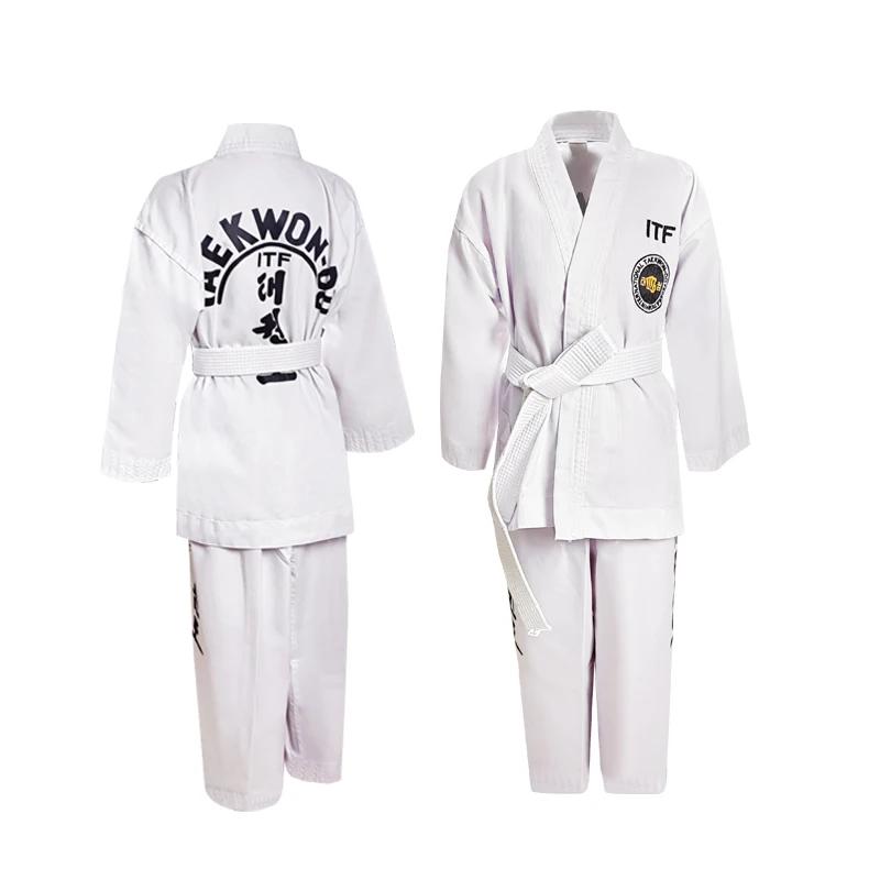 Uniforme professionnel de Taekwondo ITF, vêtements de karaté et de Judo, broderie entière, costume d