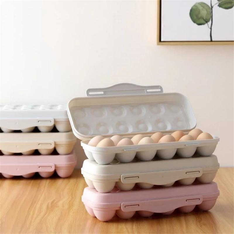 Support de plateau à œufs, boîte de rangement d'œufs, réfrigérateur, bac à légumes, Camping pique-ni