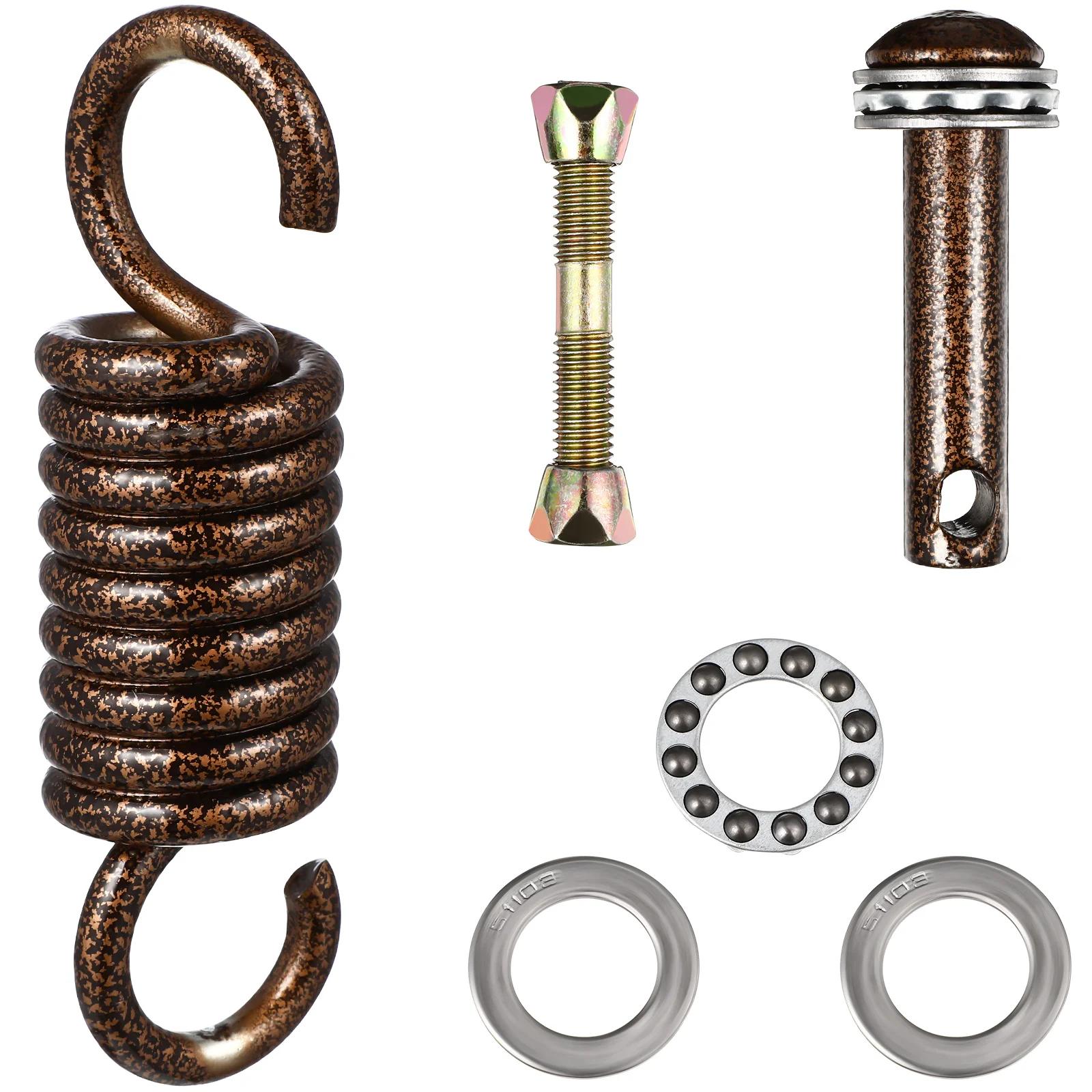 Crochet à ressort en acier inoxydable, pièces de hamac, mousqueton pivotant de remplacement, ensembl