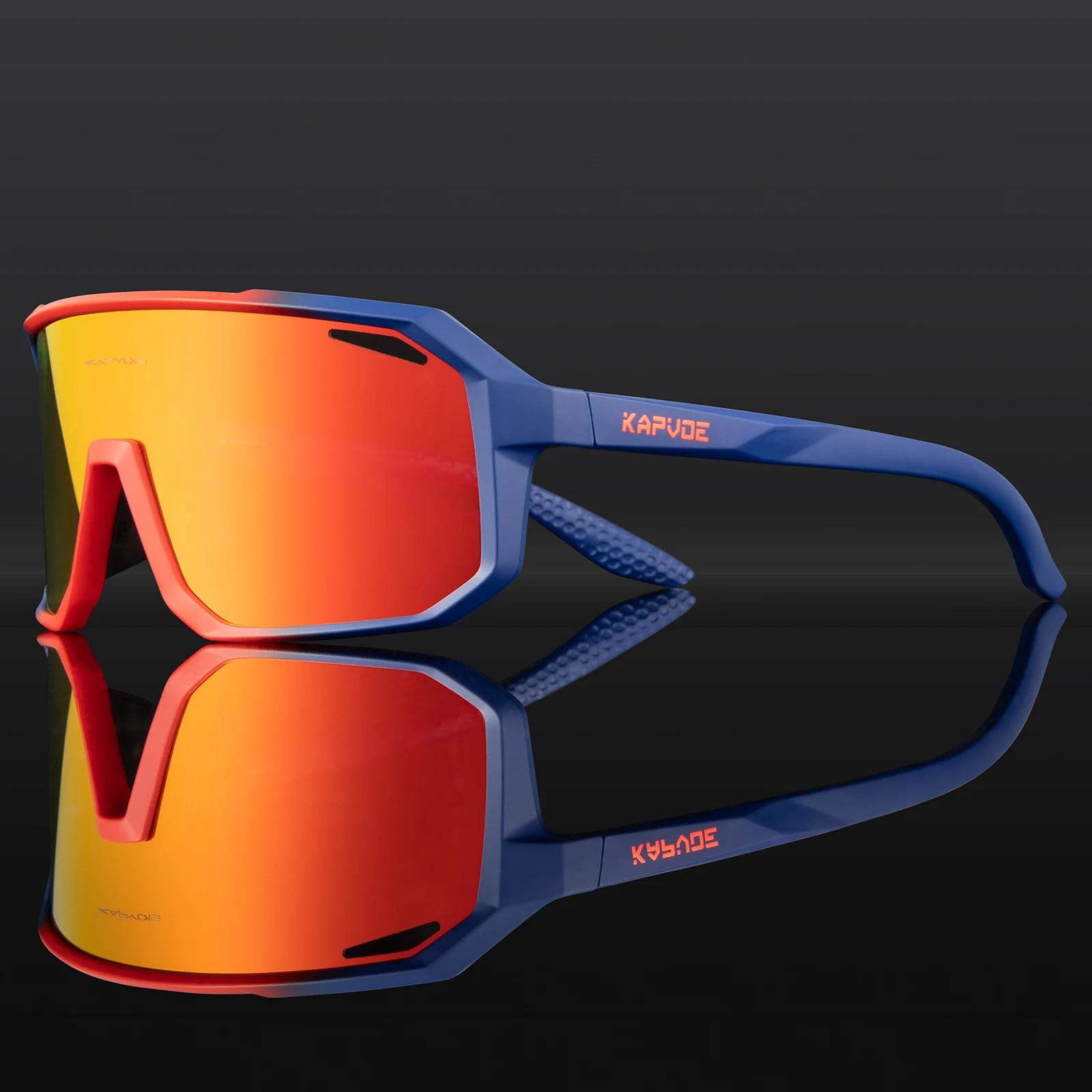 Kapvoe lunettes de soleil photochromiques vtt lunettes de vélo UV400 hommes femmes Sports de plein a