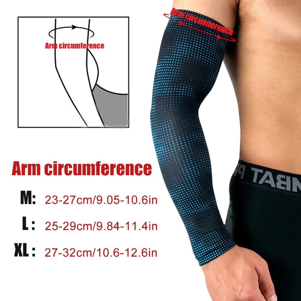 Manchons de bras de Compression pour sport, 1 pièce, refroidissement, Protection solaire, pour Baseb