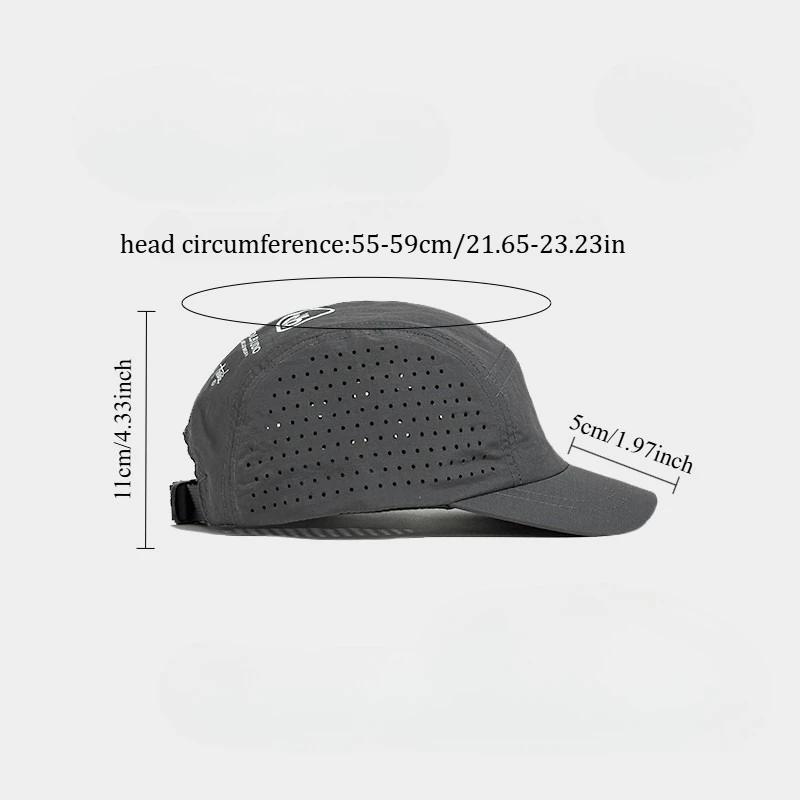 Casquette de baseball en maille à séchage rapide à bord court – Pare-soleil léger et respirant avec