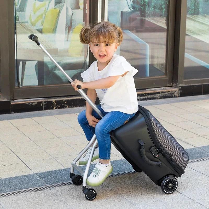 Valise de trottinette pour enfants, sac à roulettes pour bébé, bagage à main paresseux, haute qualit