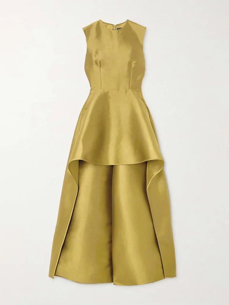 Missuoo 2025 nouvelle robe de soirée pour femmes combinaison col rond sans manches a-ligne pantalon