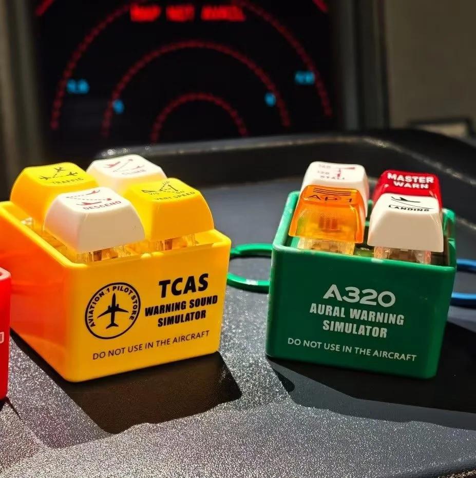 Porte-clés sonore d'avertissement d'avion Boeing 737 Airbus 320 EGPWS TCAS, produit authentique