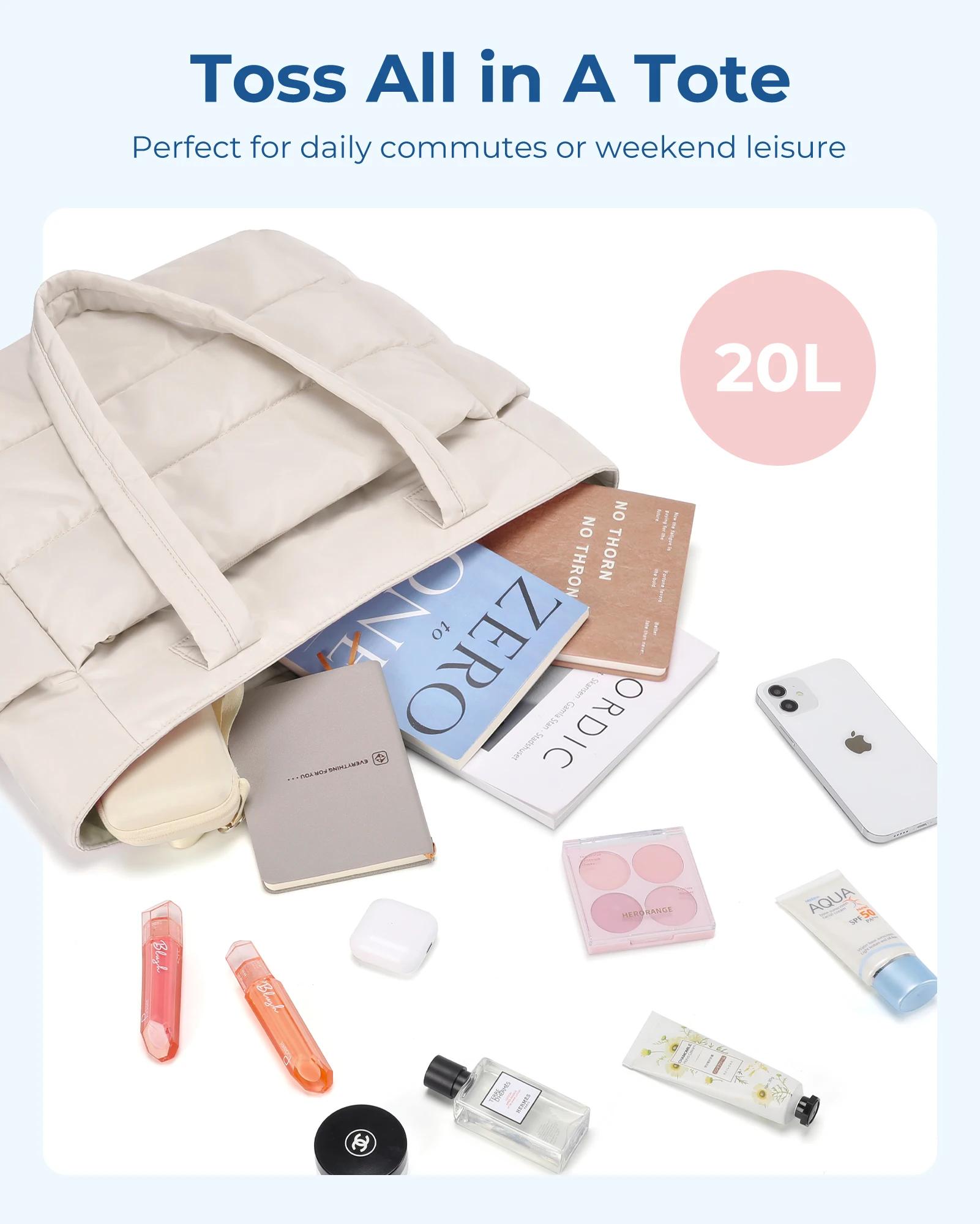 BAGSMART-Sac fourre-tout grande capacité pour femme, sac à main polyvalent, sac à provisions, sac de