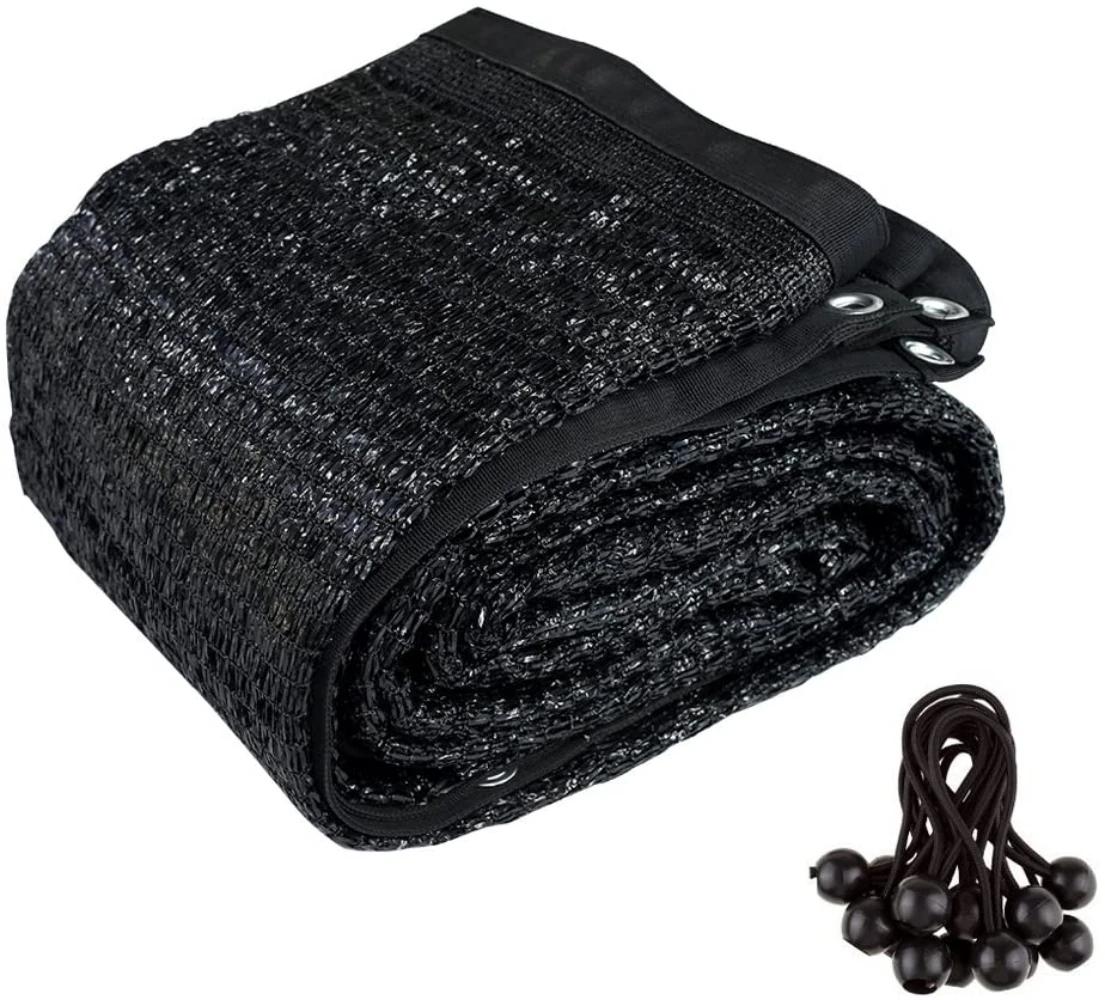 Panneau d'ombrage Sunblock noir, 10 pi x 20 pi, 90% pouces, avec 12 duplications Ik,