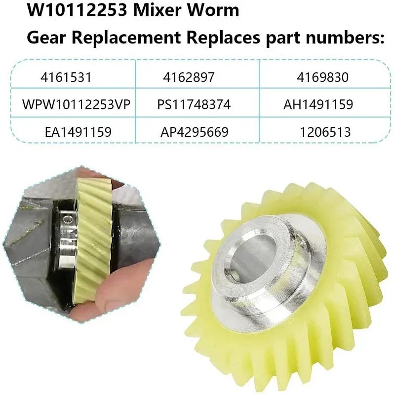 Pièces de rechange pour engrenage de mixeur Whirlpool & KitchenAid W10112253, pièces de rechange pou