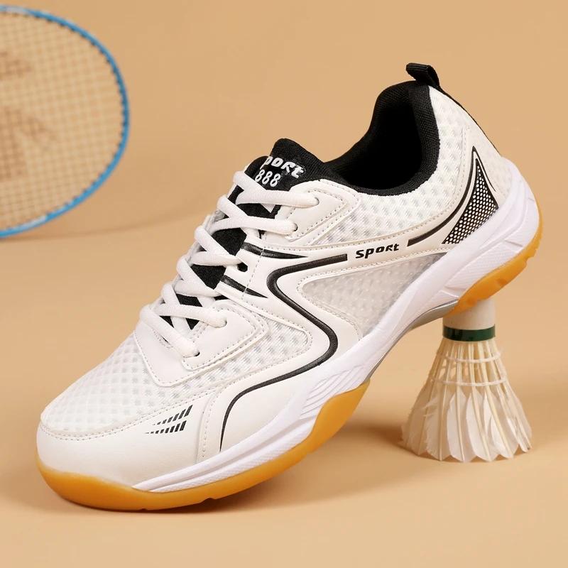 Chaussures de badminton pour hommes et femmes, antidérapantes, résistantes à l'usure, absorbant les