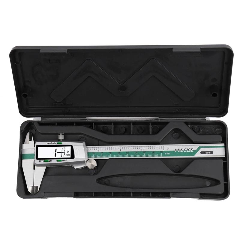ET50 150mm Numérique Caliper En Acier Inoxydable Fraction/MM/Pouces 0.01mm Haute Précision pour Comp