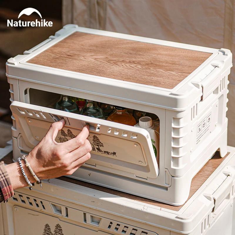 60L boîte camping naturel de grande capacité boîte de rangement pliante domestique 50L 30L 25L table