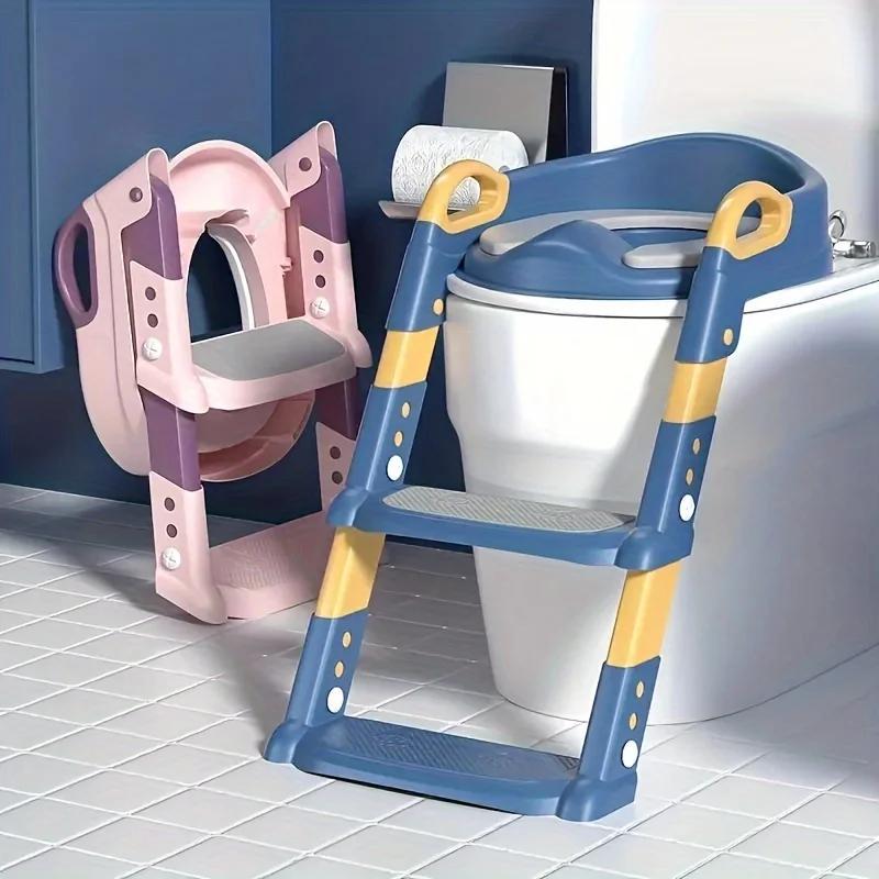 Marchepied Pliable pour Enfants, Toilette pour Enfants, Pot Pliant, Siège d'Entraînement avec Marche