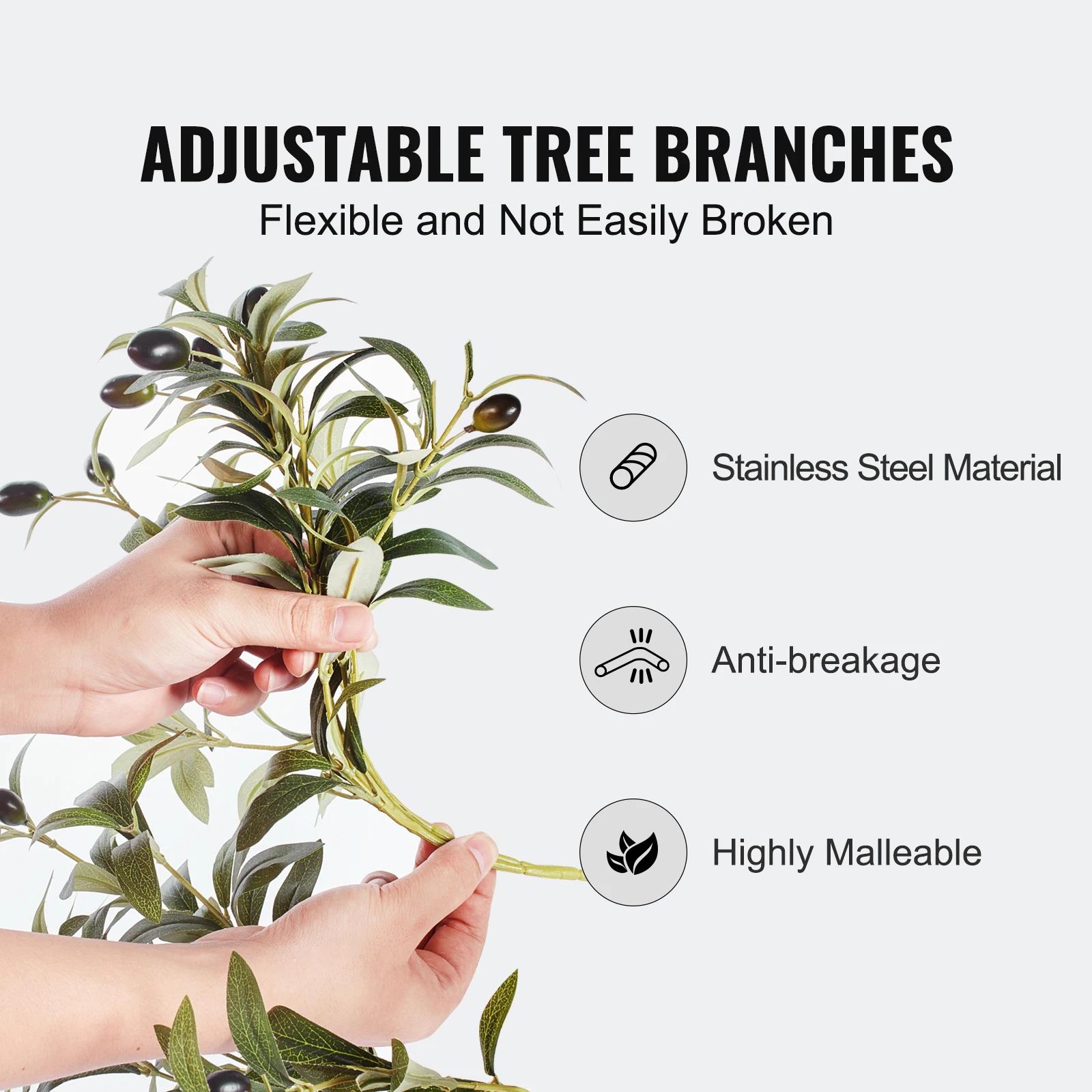 SucceBuy – olive artificielle de 4/5/6 pieds de haut, fausse plante, matériau PE sécurisé, Protectio