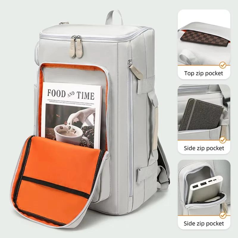 Sac à dos multi-poches pour ordinateur portable pour homme, grande capacité, voyage d'affaires, baga
