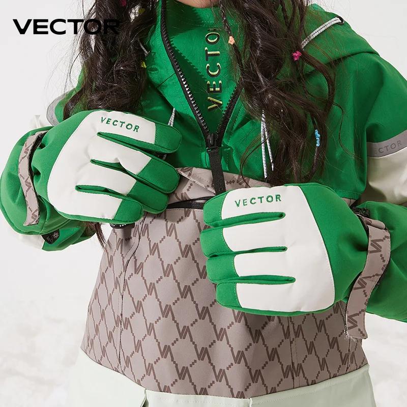Gants de ski VECTOR enfants - Imperméables et chauds en laine avec technologie 3M pour l'hiver