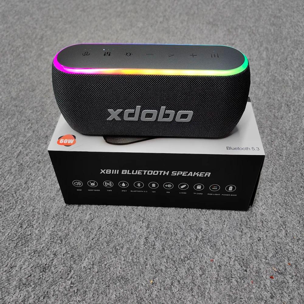 XDOBO X8 III haut-parleur Bluetooth caisson de basses sans fil 6600 mAh 60 W puissant batterie exter