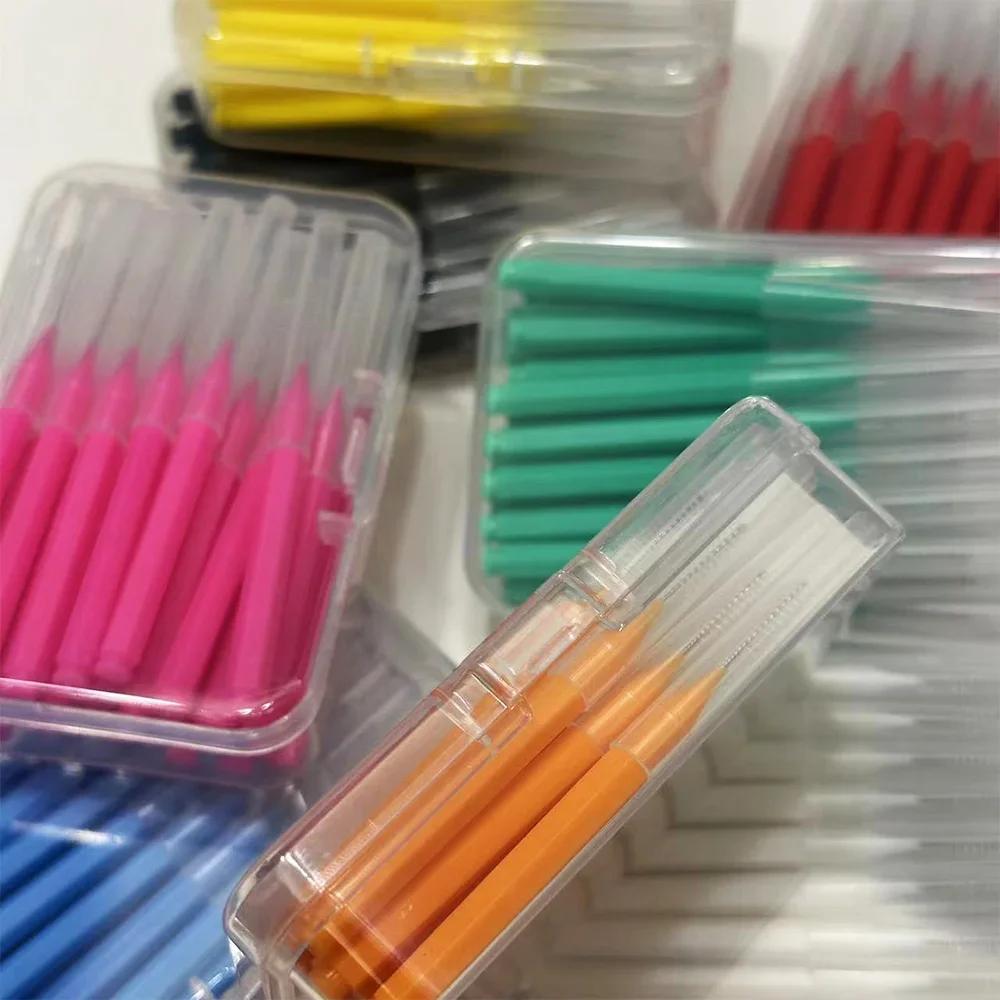 Brosses Interdentaires pour le Nettoyage Orthodontique, Micro Brosses Souples, entre les Dents, Livr