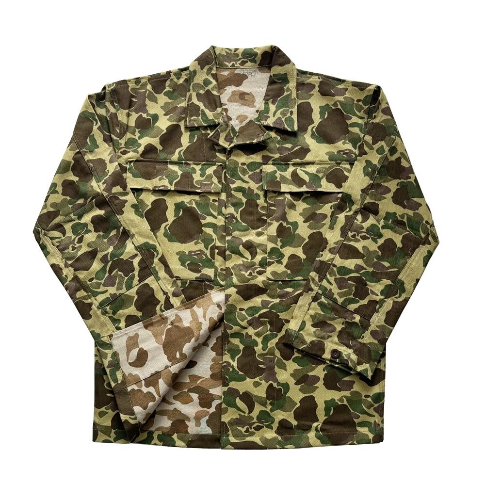 Uniforme de Soldat Américain WW2, Manteau de Camouflage Double Face, Veste de Soldat HBT Vintage, po