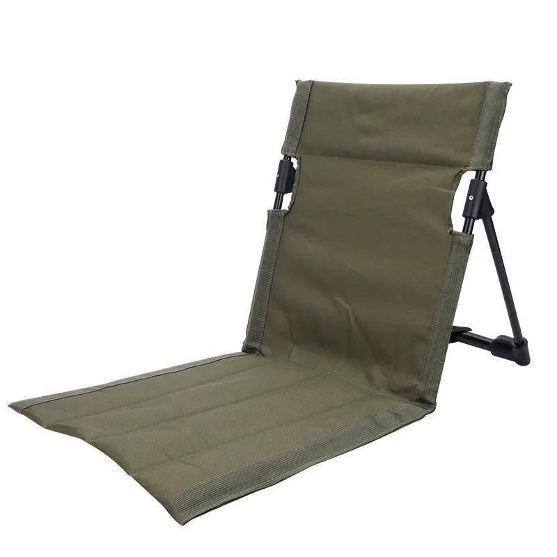 Chaise de Camping pliable, jardin extérieur, parc, chaise paresseuse simple, coussin de dossier, piq