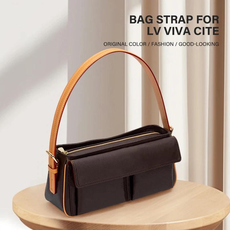 CRAZYSMITH Vachetta Sangle de sac en cuir de rechange pour LV VIVA CITE PM MM couche supérieure en c