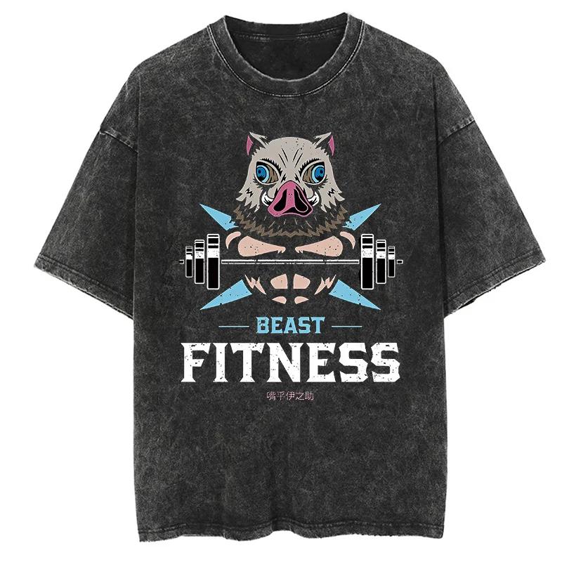 Graphique décontracté surdimensionné coton t-shirts pour hommes femmes entraînement Fitness T-Shirt