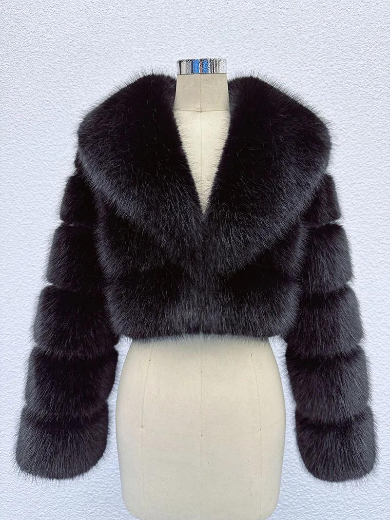 ZADORIN tendance fourrure haut nouveau recadrée fausse fourrure manteau femme vêtements fourrure fau
