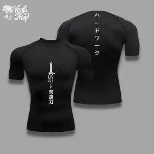Toji Chemise de compression Vêtements de sport Gym Jujutsu Kaisen Compresse Anime Fushiguro Vêtement
