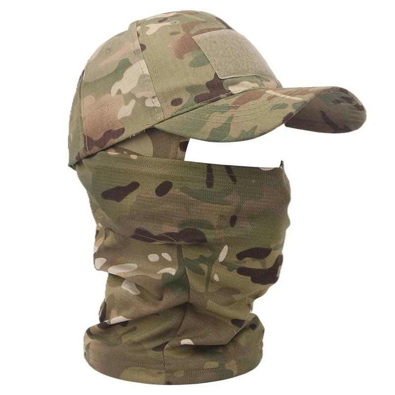 Cagoule tactique casquettes de Baseball masque complet ensemble hommes été Snapback chapeau de solei