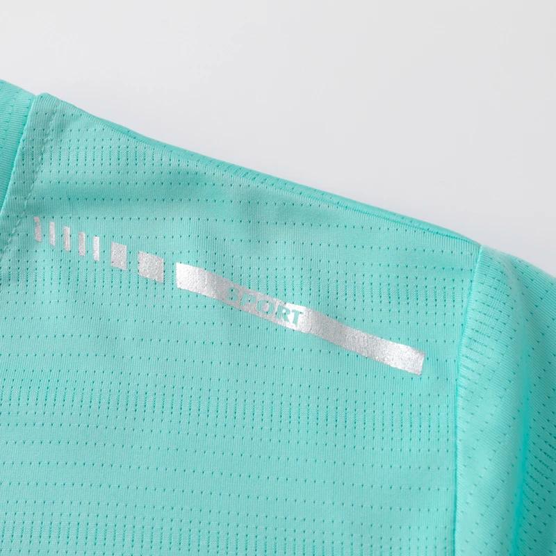 CHRLCK T-shirt respirant à manches courtes en maille pour femme, taille US/EU, couleur unie, pour le