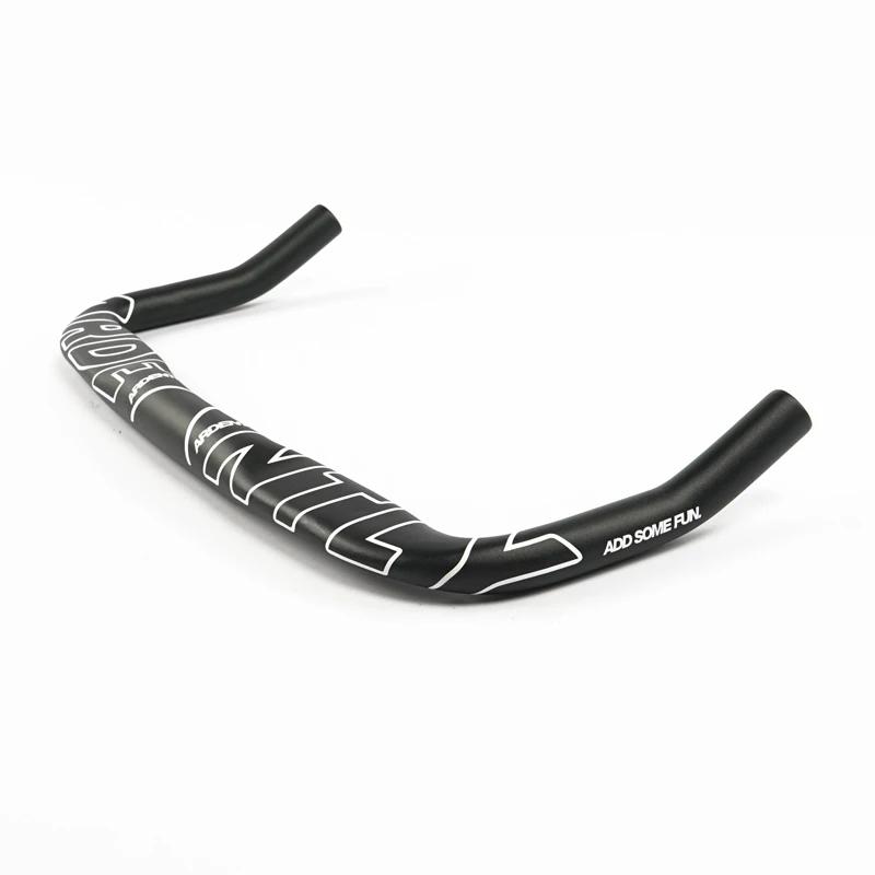 Aramment fixe engrenage course vélo de route TT guidon 31.8mm noir en alliage d'aluminium vélo Bullh