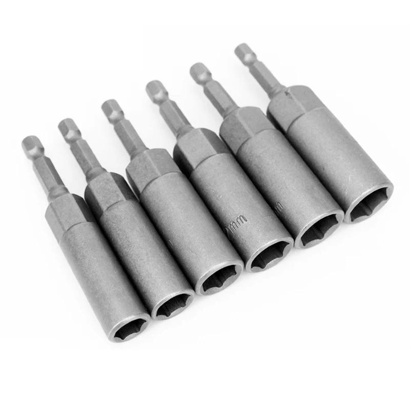 1 pièces 8 10 12 14 17 mm de longueur universel boulon écrou douilles jeu d'embouts clé électrique p