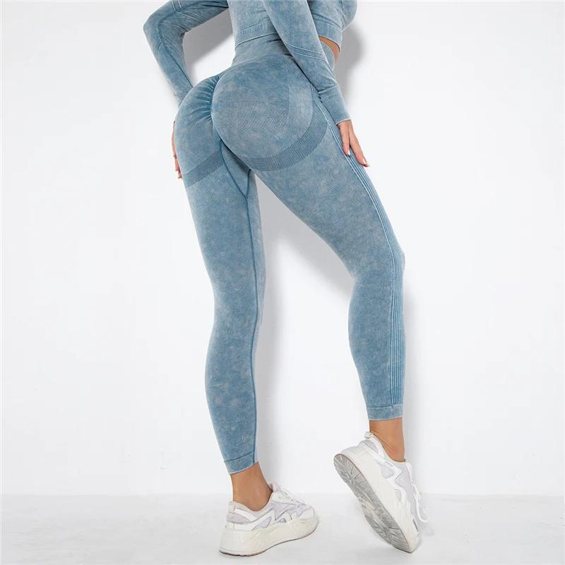 Leggings de Yoga femme sans couture - Pantalons sport fitness course entraînement gym extensibles