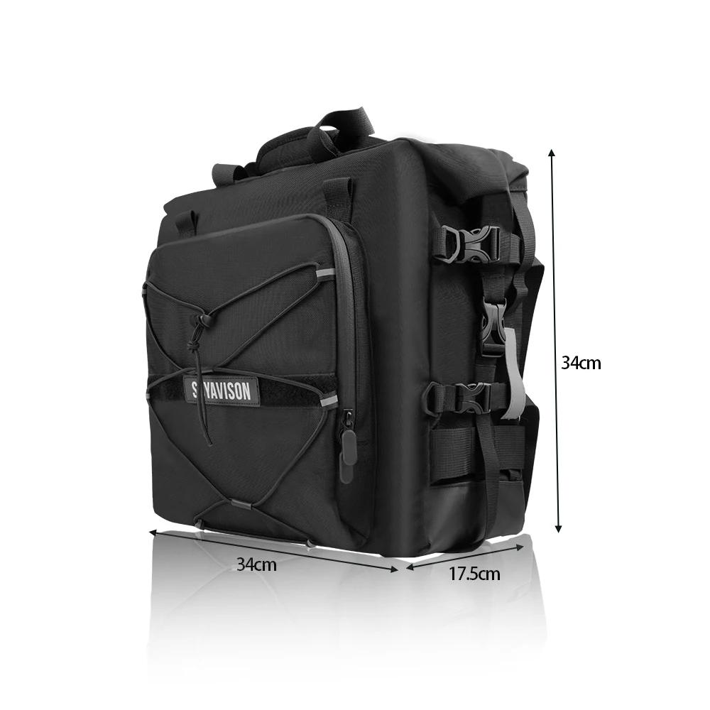 Accessoires de moto cadre barres de sécurité sac sacoche 20L universel côté siège arrière sac Pack v