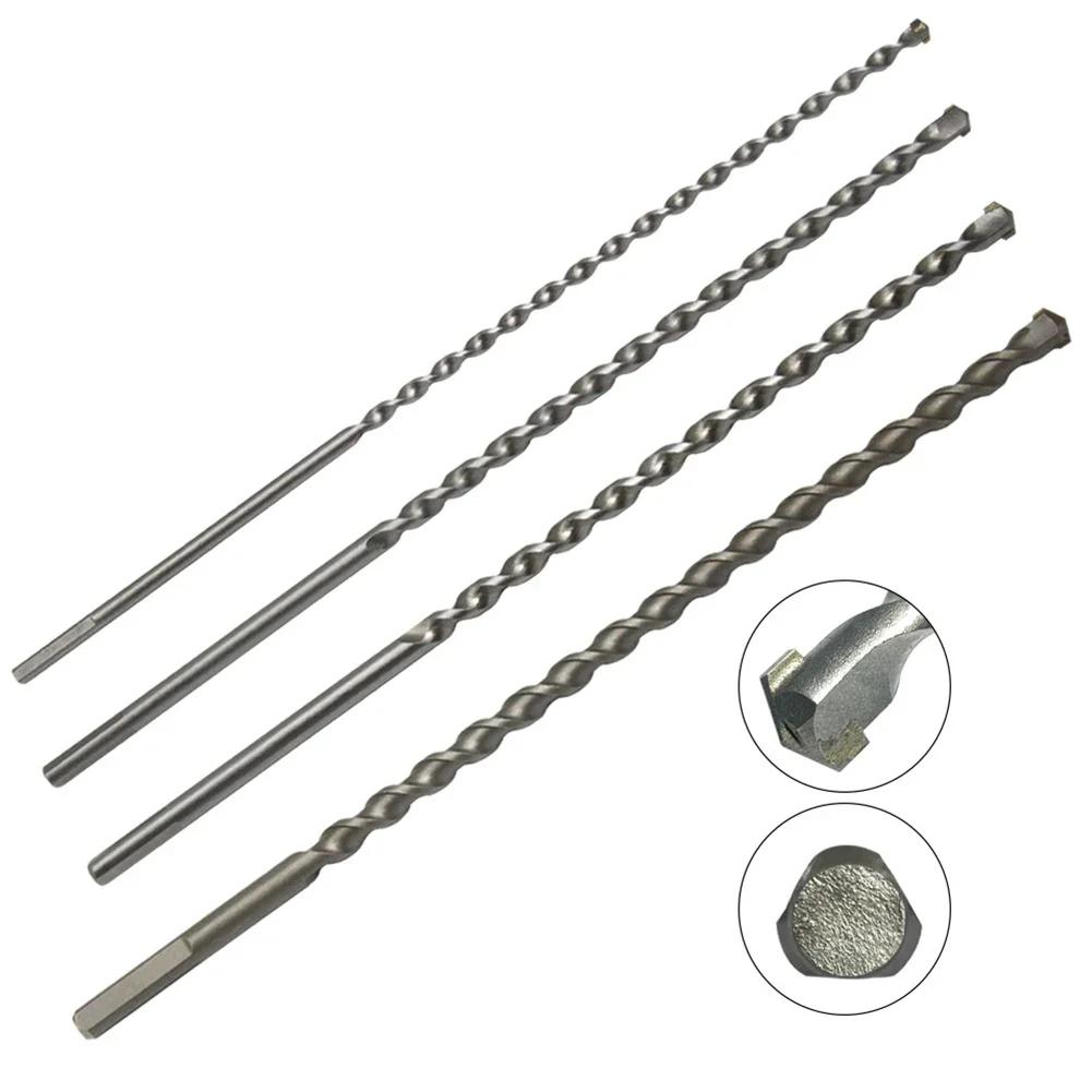Foret à percussion pour béton et maçonnerie de 300mm de Long, tige triangulaire 6 8 10 12 16mm, fore