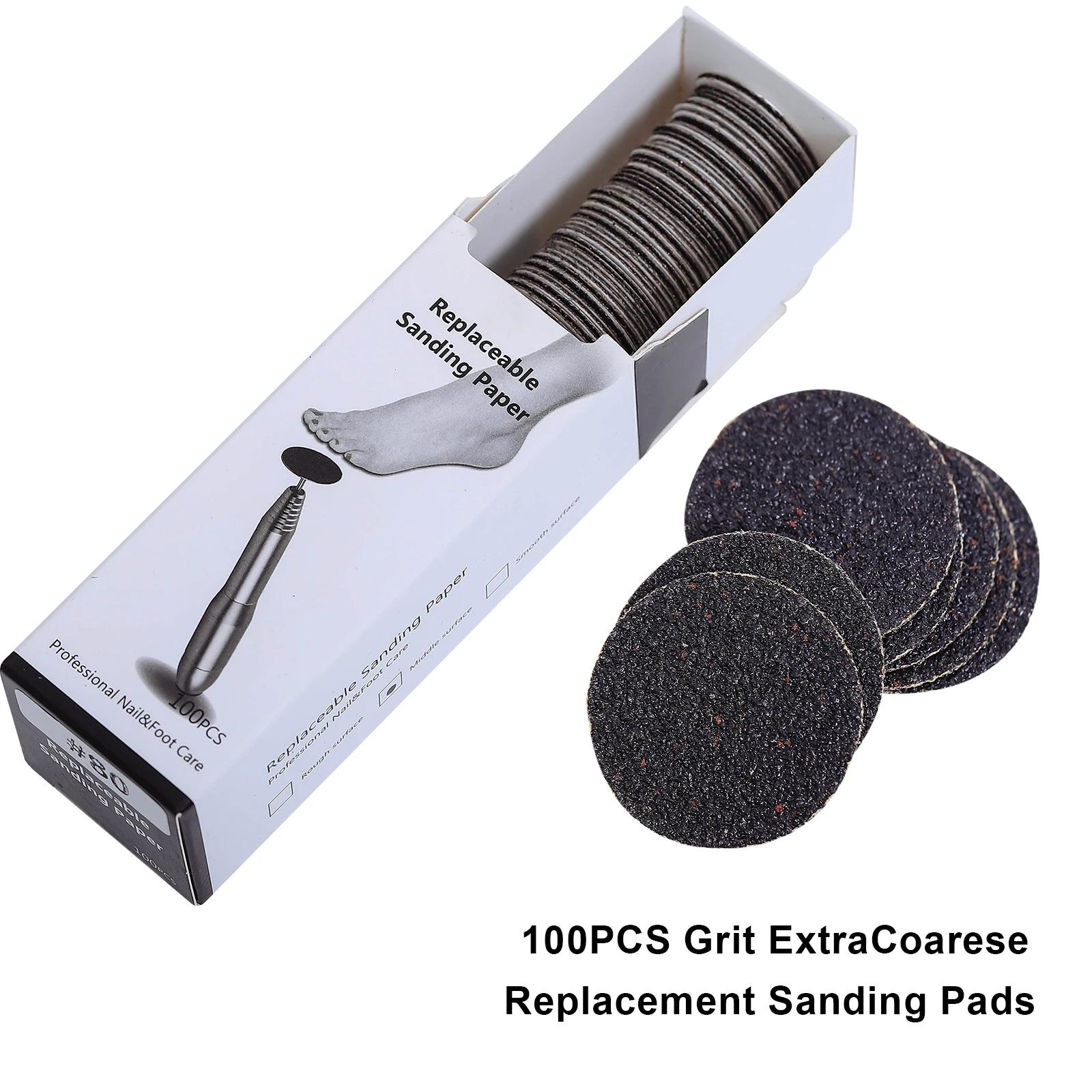 Disques en papier abrasif remplaçables, tige de 3/32 pouces, embout métallique pour l'élimination de