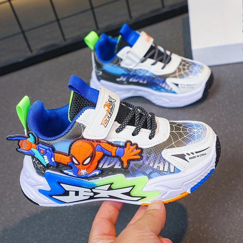 Baskets en maille Spider-Man pour garçons, collection Printemps-Automne 2026, chaussures de course l