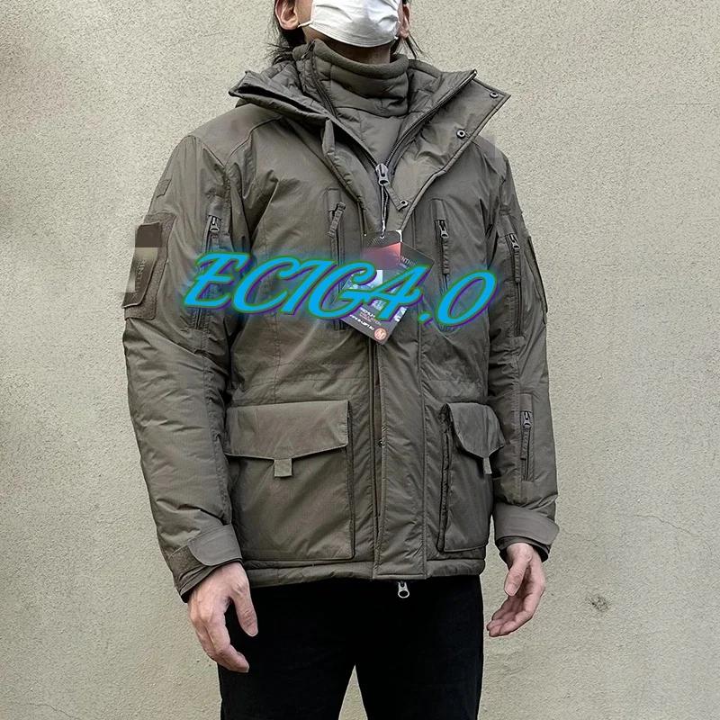 ECIG-Manteau Polaire en Coton pour l'Extérieur, Veste Douce et Chaude ou Pantalon 4.0 Coton pour le