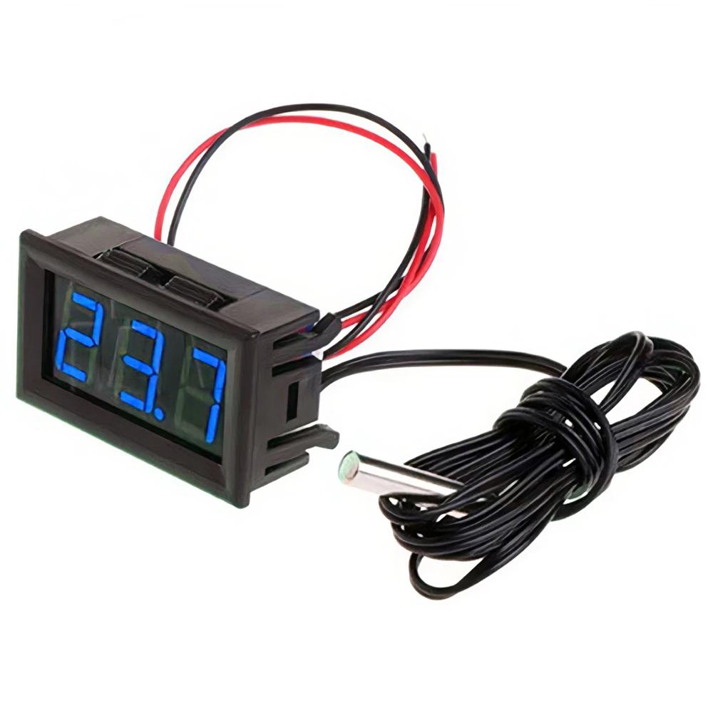 Therye.com-Panneau de surveillance de la température de voiture numérique LED, moniteur de compteur,