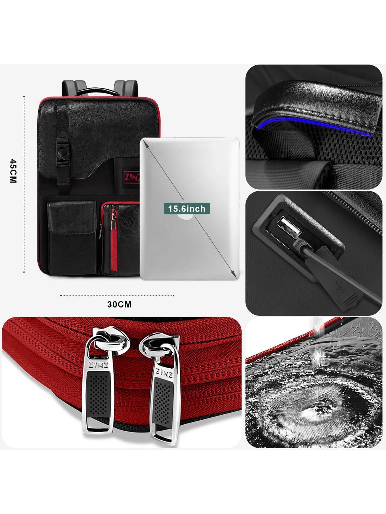 Sac à dos d'affaires mince et extensible pour ordinateur portable, sac à dos de voyage antivol étanc