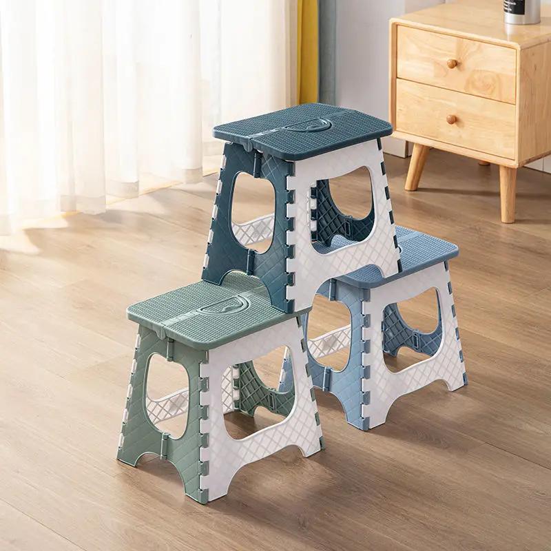 Tabouret de pêche en plastique épais et pliant, Mini chaise d'extérieur Portable pour adultes et enf